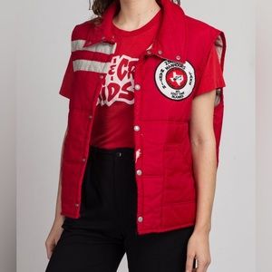 Vintage puffer patch vest